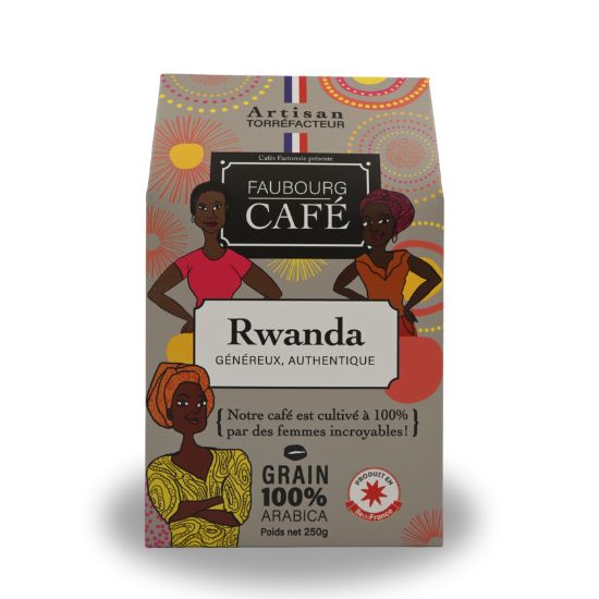 Café Rwanda en grains 250g face